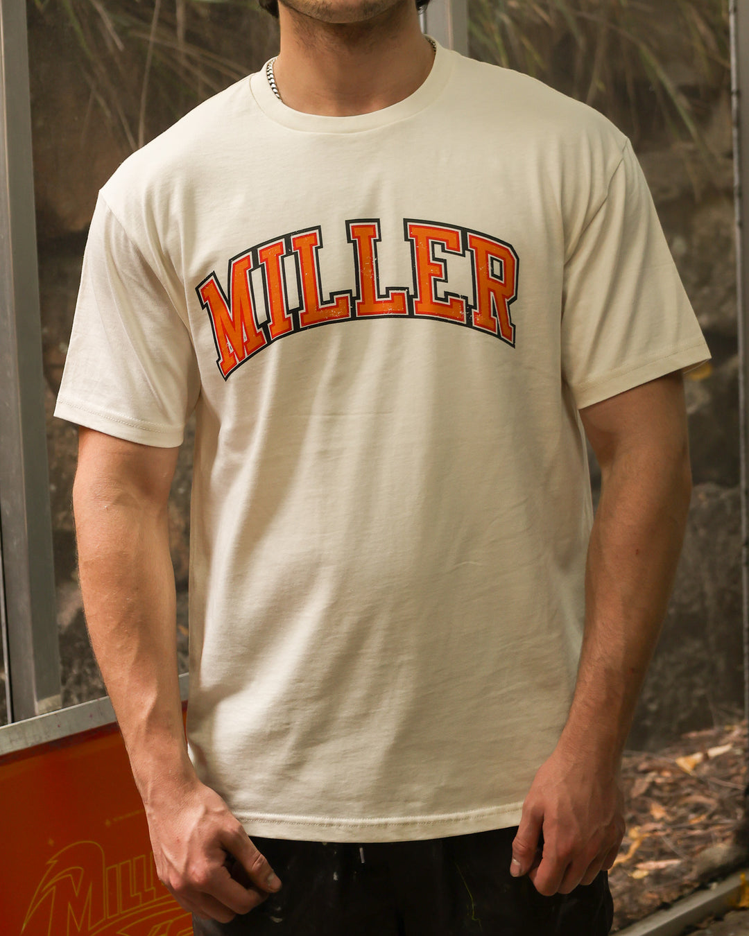 Varsity Ecru Tee